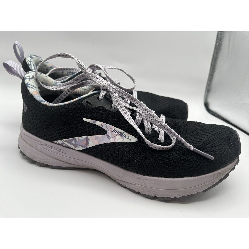 Brooks Womens Revel 5 1203611B073 Black Running Shoes Sneakers Size 7.5